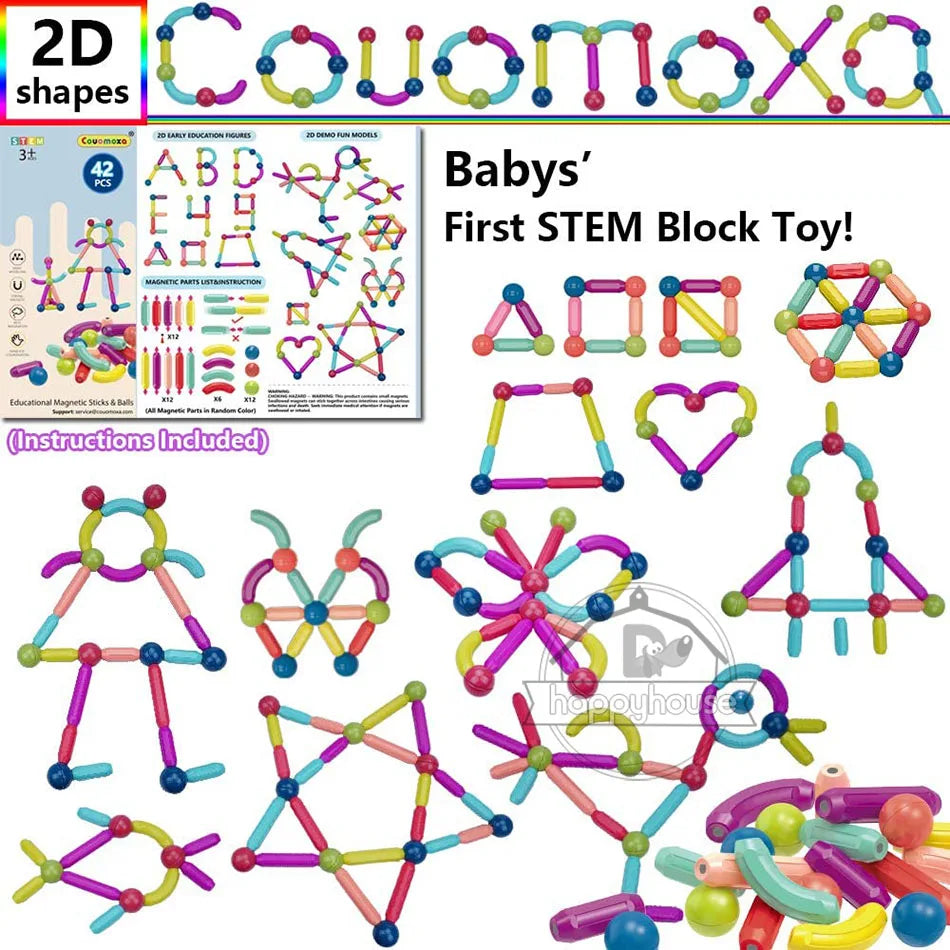 STEM Magnetic Building Toys – Educational Construction Set for Children