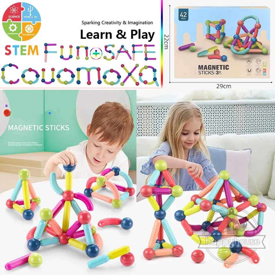 STEM Magnetic Building Toys – Educational Construction Set for Children
