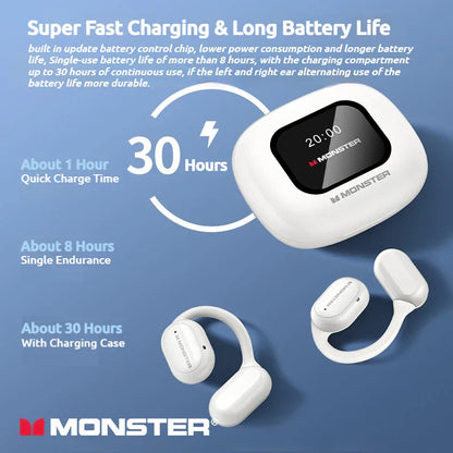 Wireless Open-Ear Sports Headphones – Bluetooth 5.4 + TF Card Support