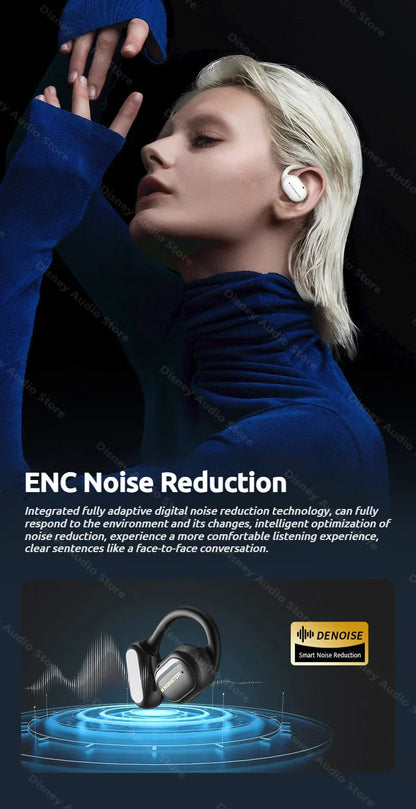 Wireless Open-Ear Sports Headphones – Bluetooth 5.4 + TF Card Support