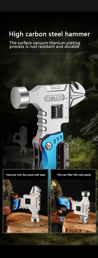 All-in-One Emergency Tool – Hammer, Pliers, Wrench & More in One
