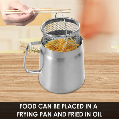Oil Filter Fry Basket & Storage Pot